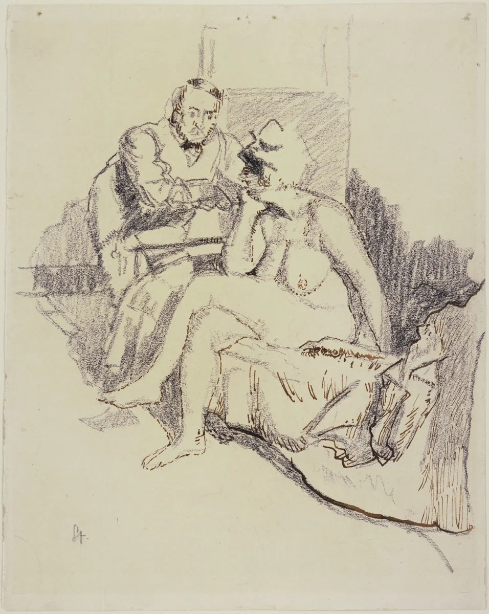 Jack Ashore by Walter Richard Sickert, drawing, 1910