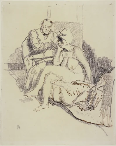 Jack Ashore by Walter Richard Sickert, drawing, 1910