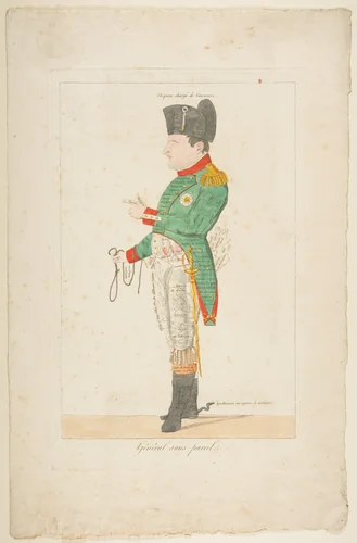 Général sans pareil (The Peerless General) by anonymous, print, 1815