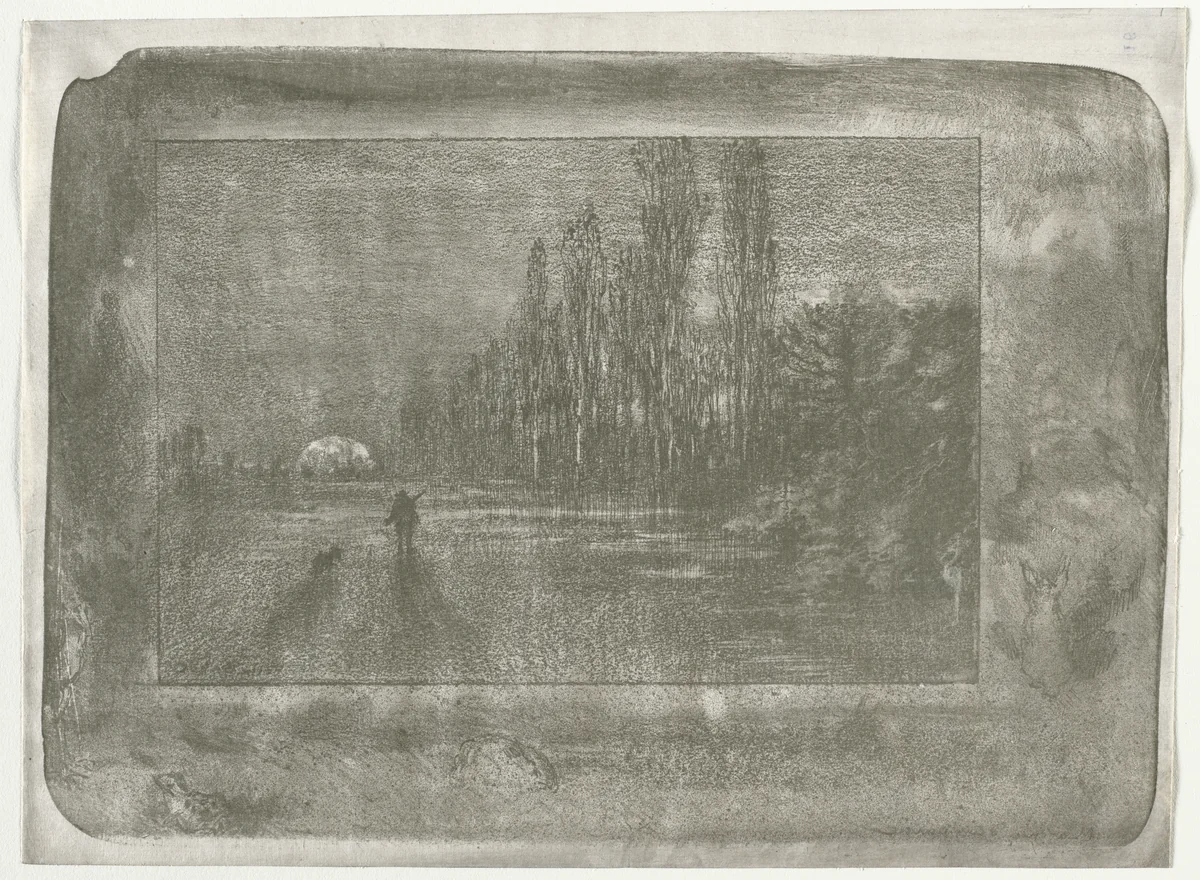 The Little Hunter by Félix Hilaire Buhot, painting, 1892