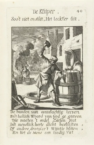 Kuiper by Jan Luyken, print, 1694