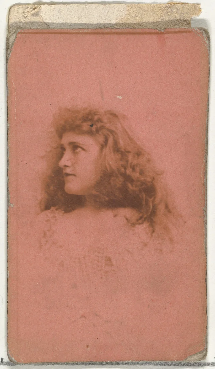 [Actress in profile], from the Actors and Actresses series (N145-8) issued by Duke Sons & Co. to promote Duke Cigarettes by W. Duke, Sons & Co., photograph, 1890-1895