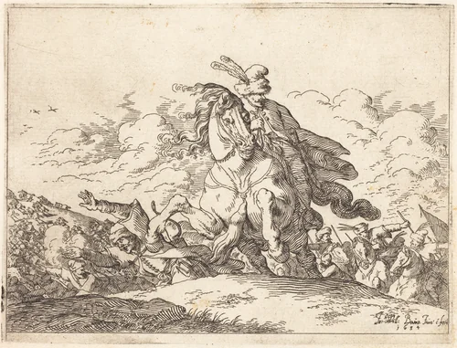 Capricci di varie battaglie by Johann Wilhelm Baur, print, 1635