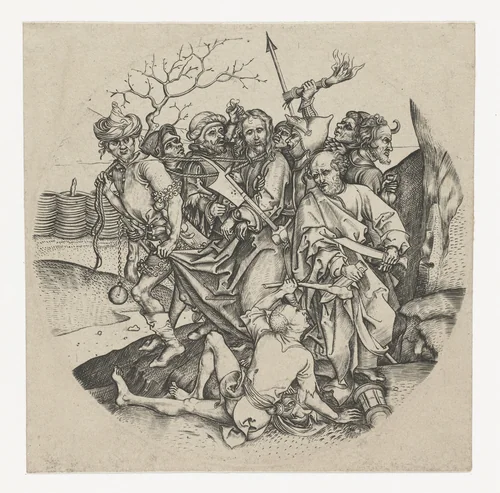 De gevangenneming by anonymous, print, 1470-1491