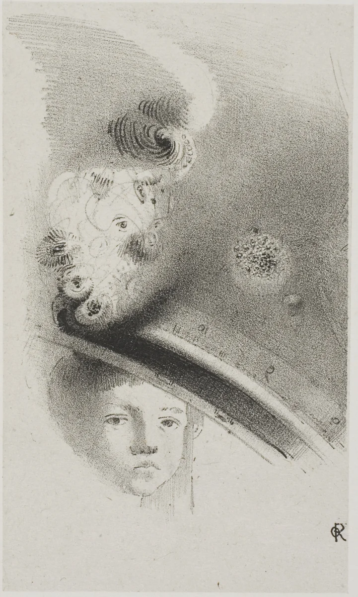 Untitled Trial Lithograph by Odilon Redon, print, 1900
