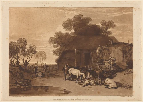 The Straw Yard by Charles Turner
Joseph Mallord William Turner, print, 1808