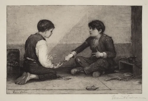 The Mora Players by Frederick Dielman, print, 1883