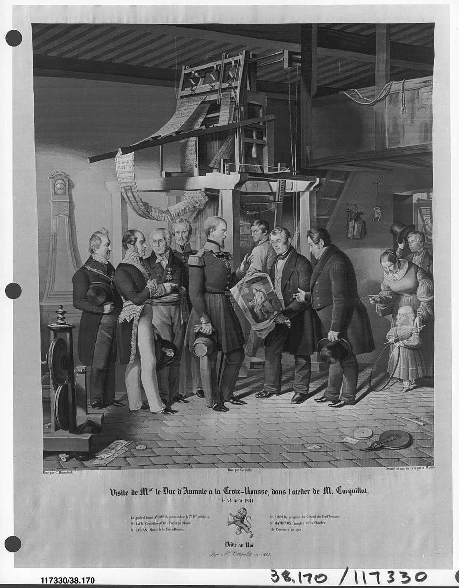 Picture by Claude Bonnefond, textile, 1844