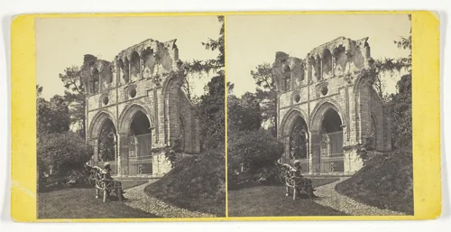 Dryburgh Abbey - Tomb of Sir Walter Scott by G. W. Wilson, photograph, 1850-1874