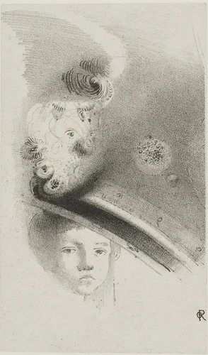 Untitled Trial Lithograph by Odilon Redon, print, 1900