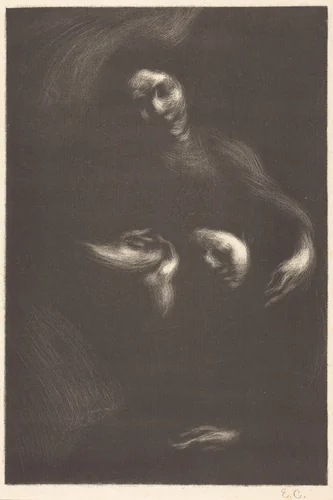 Hommage à Tolstoï by Eugène Carrière, print, 1901