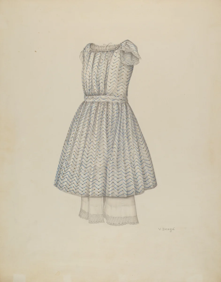 Girl's Dress by Virginia Berge, index of american design, 1941