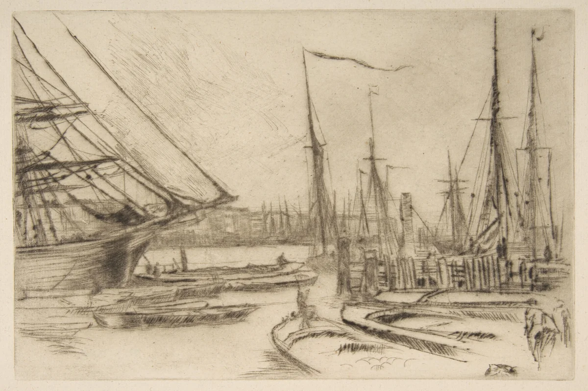 A Sketch from Billingsgate (From Billingsgate) by James McNeill Whistler, print, 1878