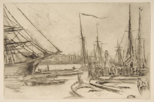 A Sketch from Billingsgate (From Billingsgate) by James McNeill Whistler, print, 1878