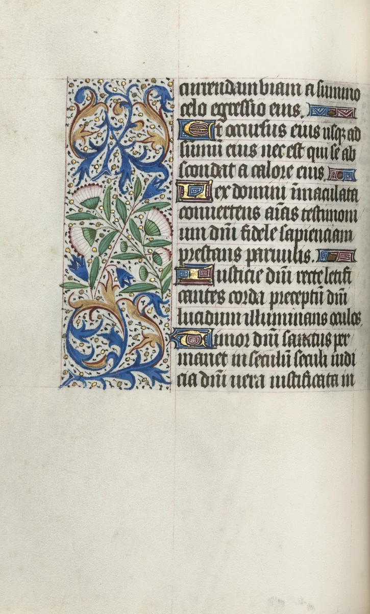 Book of Hours (Use of Rouen): fol. 32v by Master of the Geneva Latini, book, 1465-1475