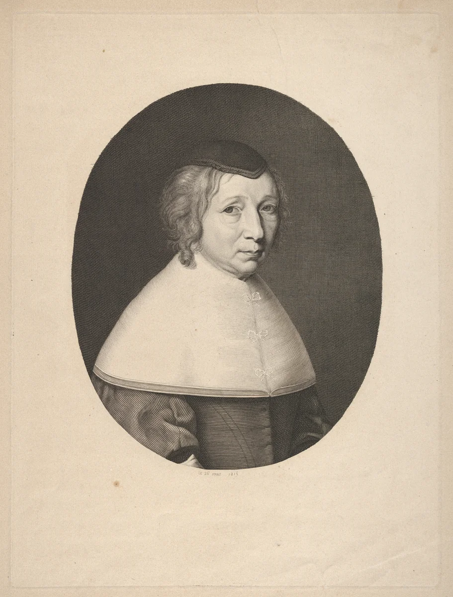 Reverse Copy of Madame Bouthillier (Marie de Bragelogne) by anonymous, print, 1810-1820