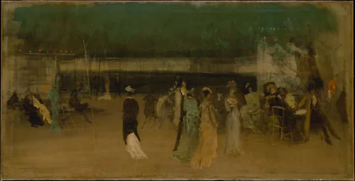 Cremorne Gardens, No. 2 by James McNeill Whistler, artwork, 1867-1880
