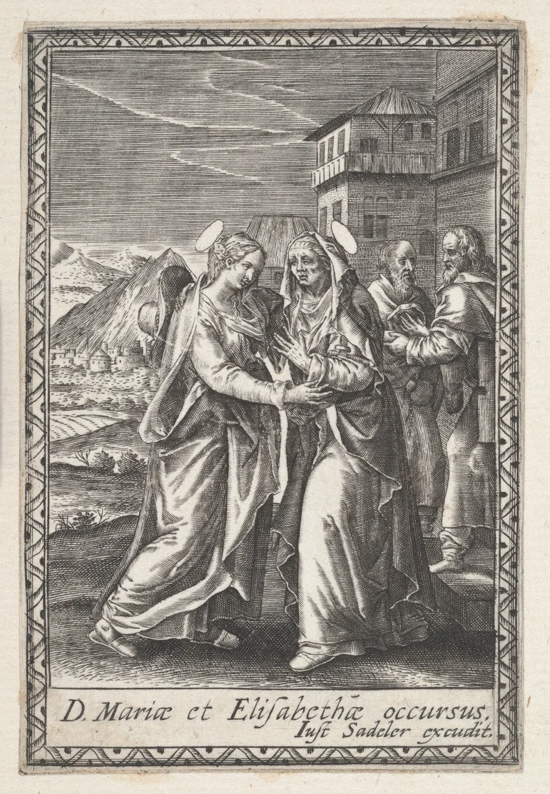 The Visitation by anonymous, print, 1590-1625