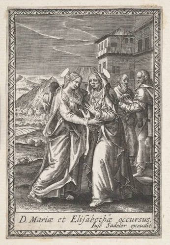 The Visitation by anonymous, print, 1590-1625