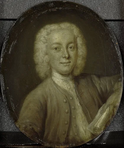 Portrait of Lucas Pater, Merchant and Poet in Amsterdam by Jan Maurits Quinkhard, painting, 1732-1771
