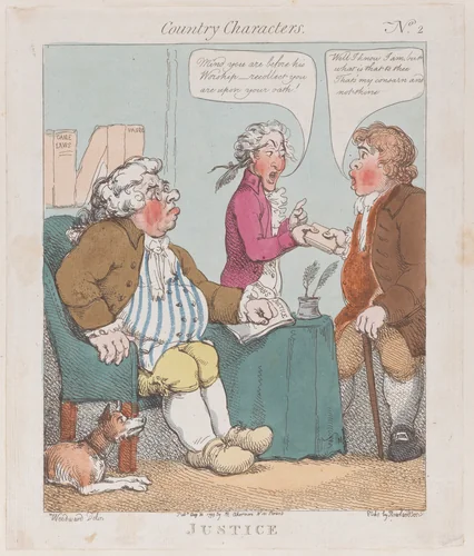 Justice by Thomas Rowlandson, print, 1799