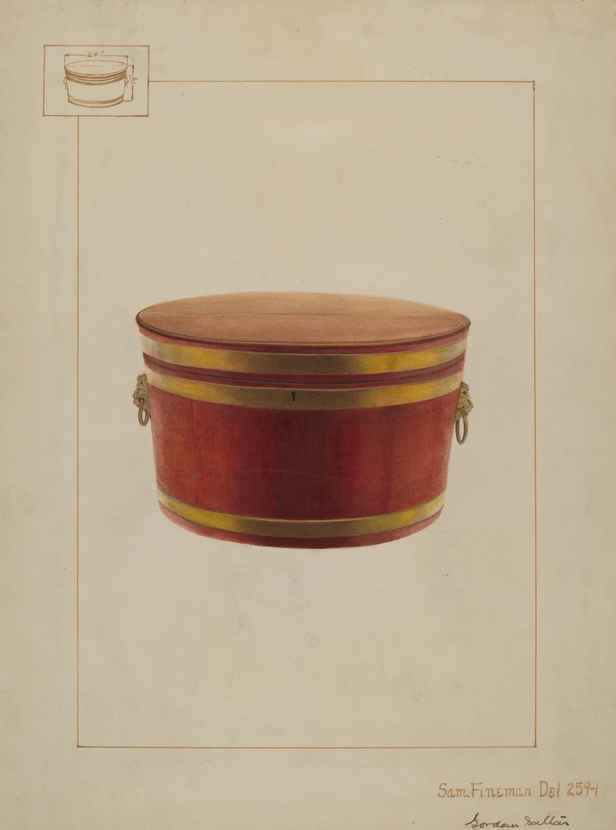 Wine Cooler with Cover by Gordon Saltar; Samuel Fineman, index of american design, 1937