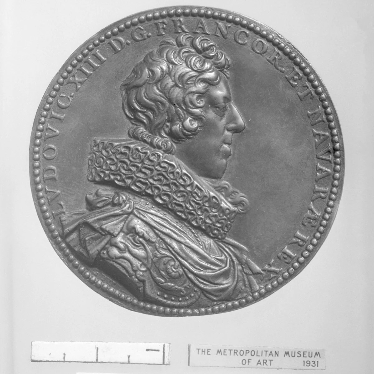 Louis XIII, King of France (b. 1601, r. 1610–43) by Guillaume Dupré, metalwork, 1623