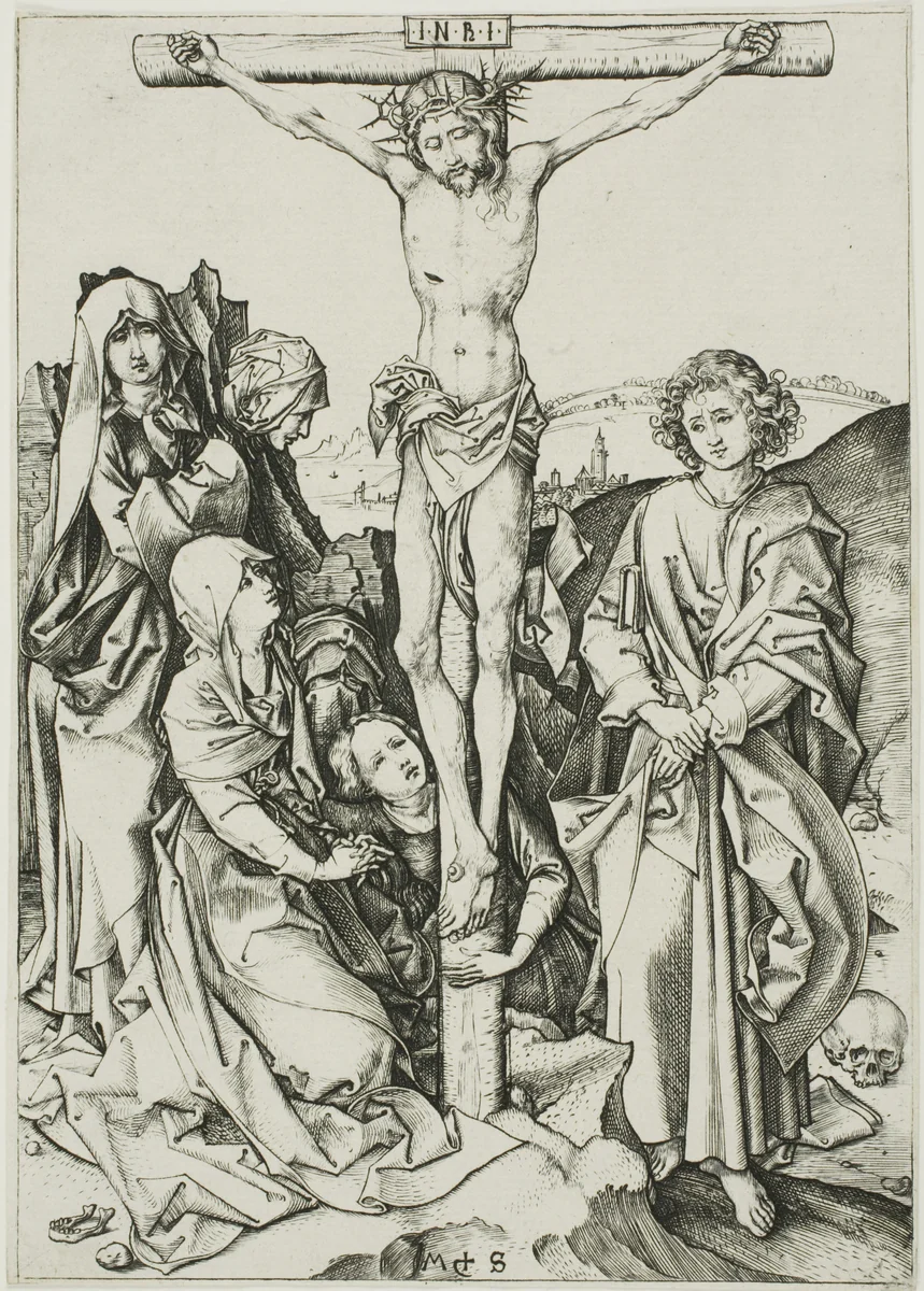 The Crucifixion, from The Passion by Martin Schongauer, print, 1470-1480