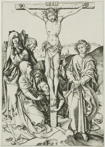 The Crucifixion, from The Passion by Martin Schongauer, print, 1470-1480