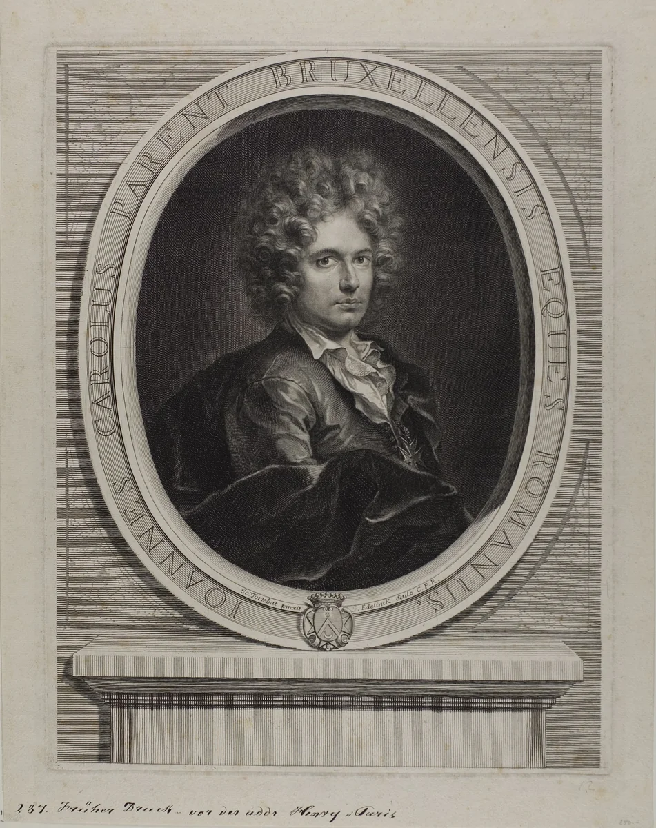 Jean-Charles Parent by Gérard Edelinck, print, 1660-1707