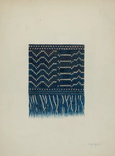 Coverlet by Cornelius Christoffels, index of american design, 1940