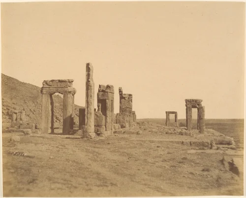 (12) [Persepolis, (W: before restoration) by Luigi Pesce, photograph, 1840-1869