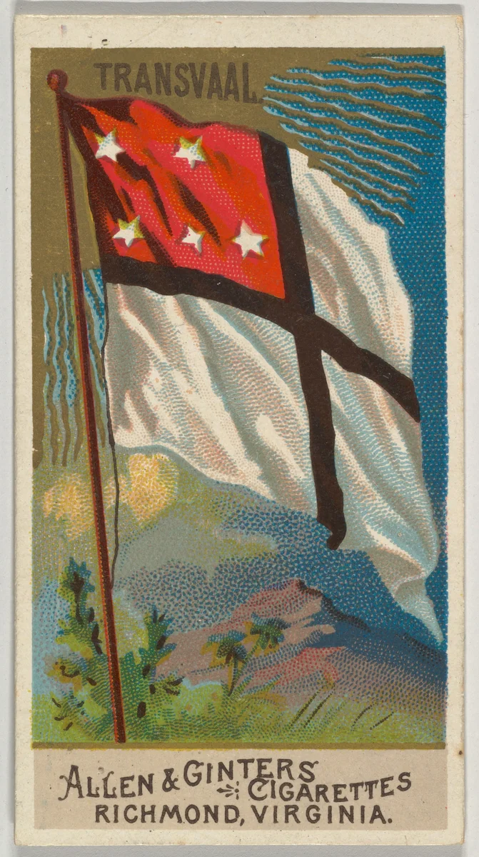Transvaal, from Flags of All Nations, Series 2 (N10) for Allen & Ginter Cigarettes Brands by Allen & Ginter, print, 1890