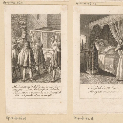 Voorstelling uit de geschiedenis van Hendrik VIII by Christian Gottlieb Geyser, print, 1796