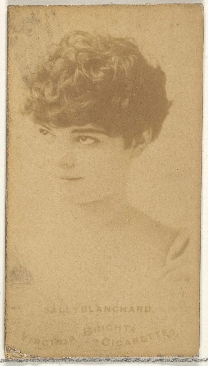 Sally Blanchard, from the Actors and Actresses series (N45, Type 1) for Virginia Brights Cigarettes by Allen & Ginter, photograph, 1885-1891