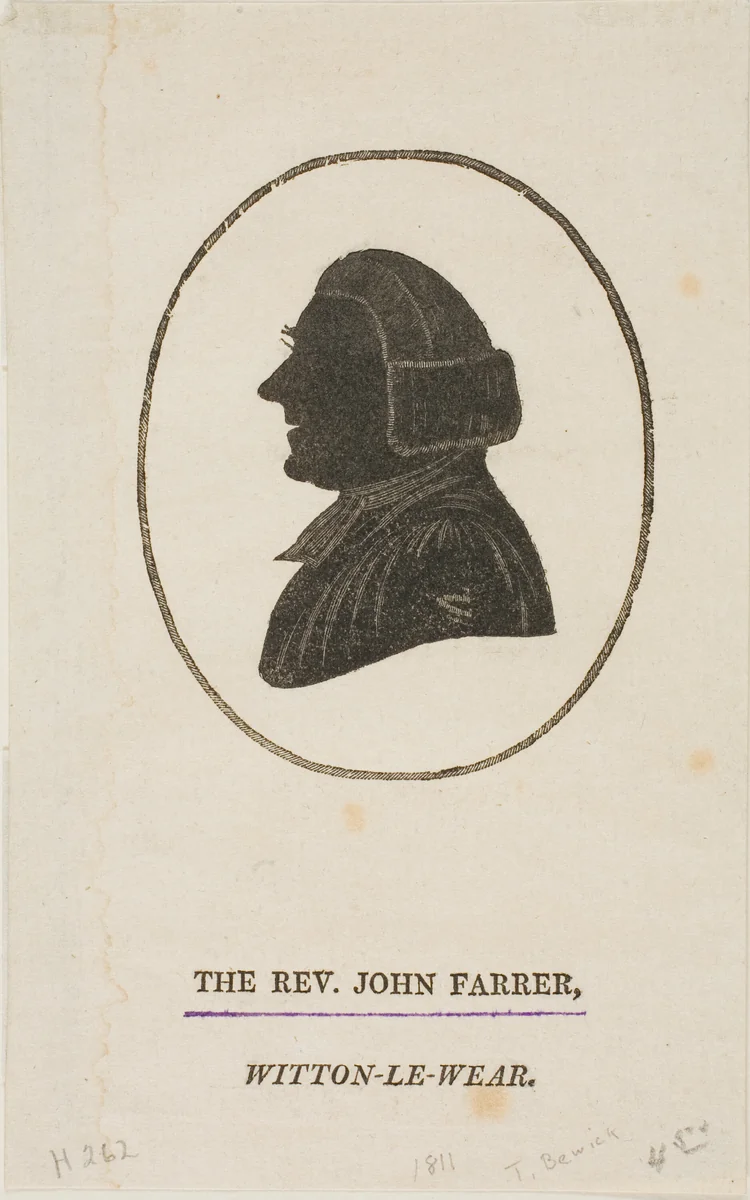 Rev. John Farrer by Thomas Bewick, print, 1773-1828