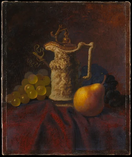Still Life with Ewer and Fruit by Carducius Plantagenet Ream, artwork, 1838-1917