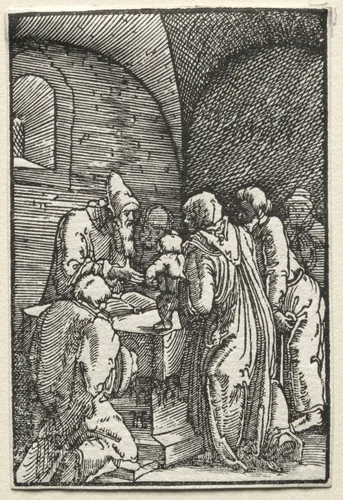 The Fall and Redemption of Man: The Presentation of Christ in the Temple by Albrecht Altdorfer, print, 1510-1520
