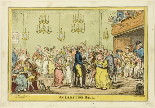 An Election Ball by George Cruikshank, print, 1813