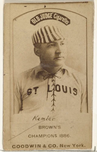 Rudolph Kemmler, St. Louis Browns, from the Old Judge series (N172) for Old Judge Cigarettes by Goodwin & Company, photograph, 1887