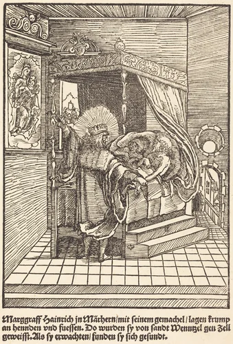 Marggraff Hainrich in Marhern ... by Master of the Miracles of Mariazell, print, 1503