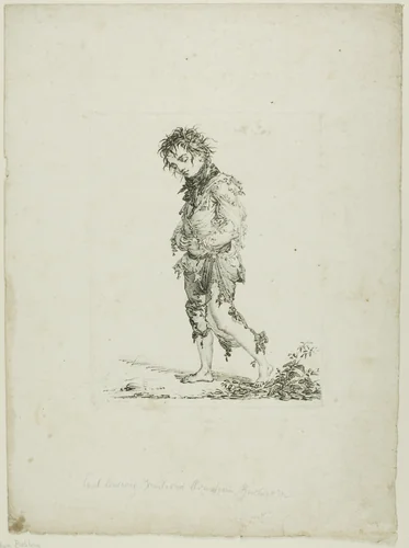 Begger by Carl Ludwig Buchhorn, print, 1804