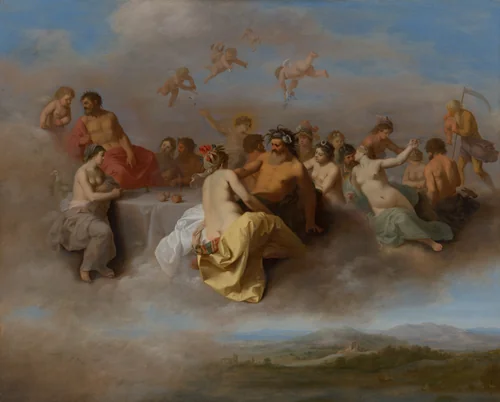 Council of the Gods by Cornelis van Poelenburch, painting, 1630