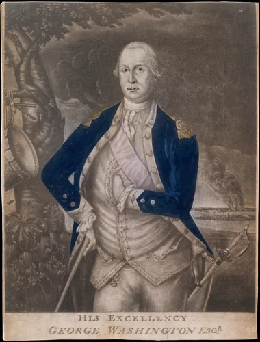 His Excellency George Washington Esq-r. by Joseph Hiller, print, 1772-1782