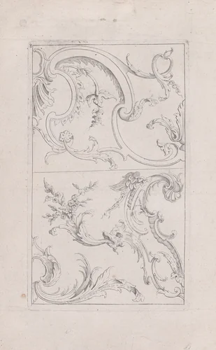 Plate 8, from "Livre Nouveau de Prinsipes D'Ornemens, tres facil. Pour apprendre a Dessigner" by Nicolas Guérard, print, 1710-1720