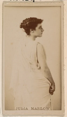 Julia Marlow, from the Actresses series (N245) issued by Kinney Brothers to promote Sweet Caporal Cigarettes by Kinney Brothers Tobacco Company, photograph, 1890