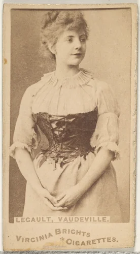Legault, Vaudeville, from the Actors and Actresses series (N45, Type 1) for Virginia Brights Cigarettes by Allen & Ginter, photograph, 1885-1891