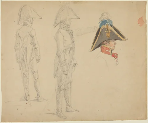 Studies of Major von Washington by Wilhelm von Kobell, drawing, 1766-1855