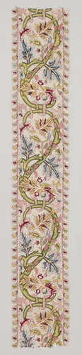 Embroidered Strip by Unknown, textile, 1580-1599