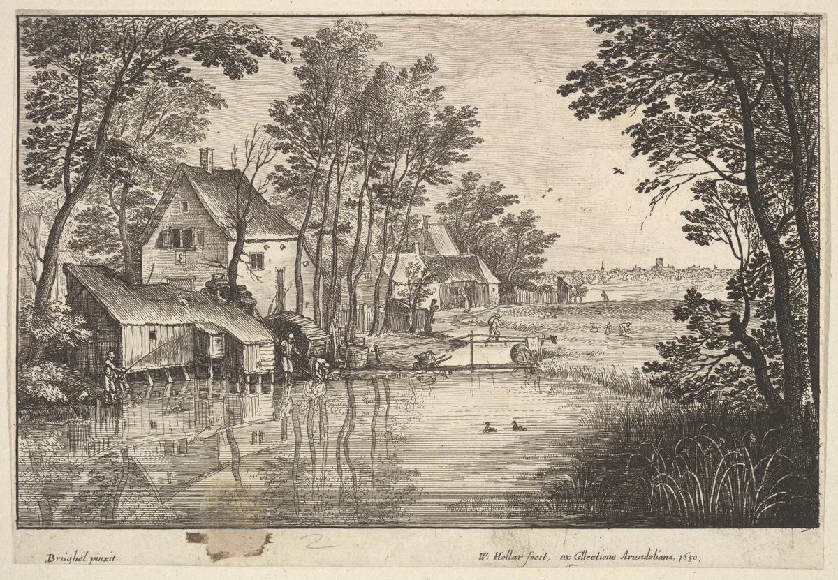 The Angler by Wenceslaus Hollar, print, 1650